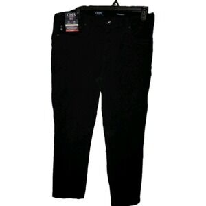 Chaps Mens 38x30 STRETCH 5-Pocket Pants Jean Slim cut Style Black Micro Cord NEW
